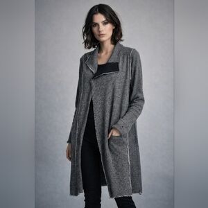 🖤 Ron Tomson Textured Knit Open Front Cardigan Jacket 🖤 M / L